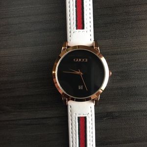 Gucci White Scrap Watch (GG)
